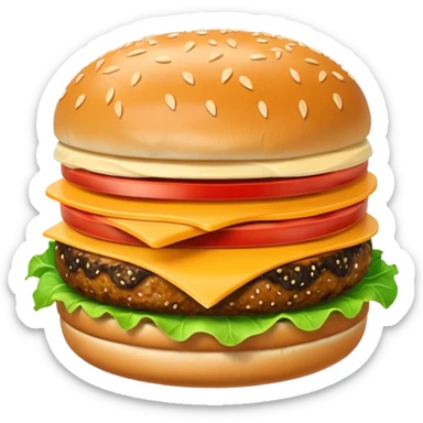Kapibara burger sticker