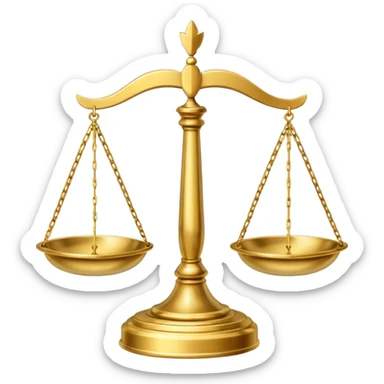 Courtroom Items, Scales of Justice – balance symbol of fairness

 sticker