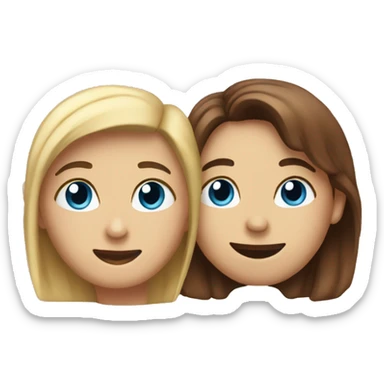 two people madly in love sticker