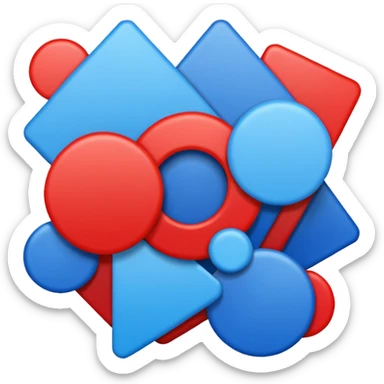 superbowl blue (#00A3E0) and red (#F9423A) sticker