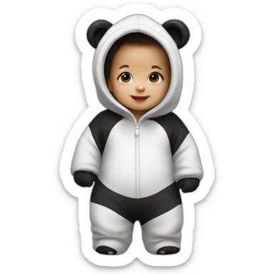 baby-in-a-panda-costume sticker