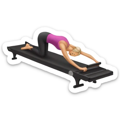 Pilates Reformer Woman sticker