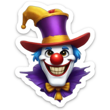 EL PAYASO olaf League of legends sticker