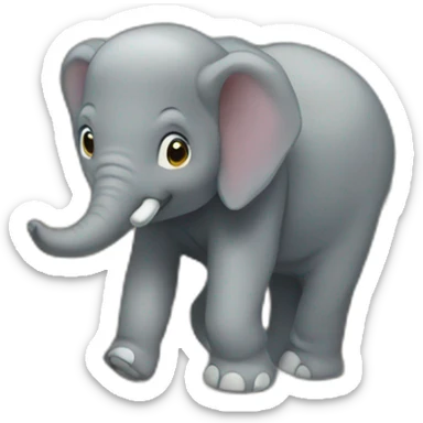 Borneo Pygmy Elephant walking sticker