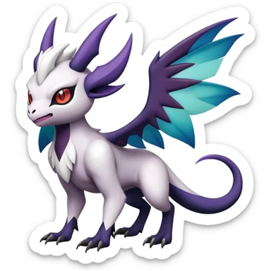 Shiny Absol-Noibat-Noivern-Hybrid (Full body) sticker