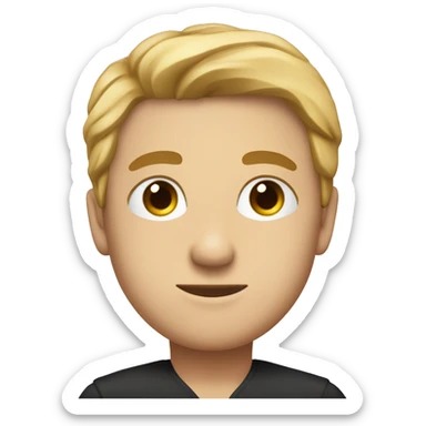 ein junge komplett schwarze haut und komplett weißen augen mit ein anzug sticker