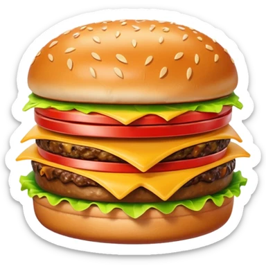 a phone that has a picture of a hamburguer in the frames of the phone not outside sticker