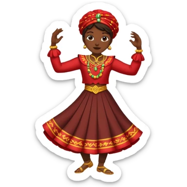 Muñeco haciendo el dan sticker