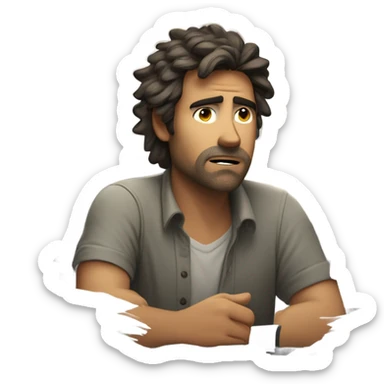 Loser ex boyfriend who only works  sticker