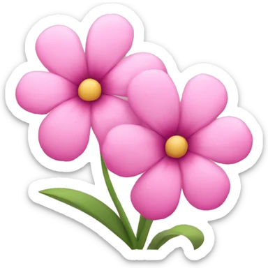 Pink flowers sticker