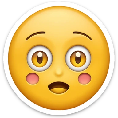 Emoji with eyes rolling backwards  sticker