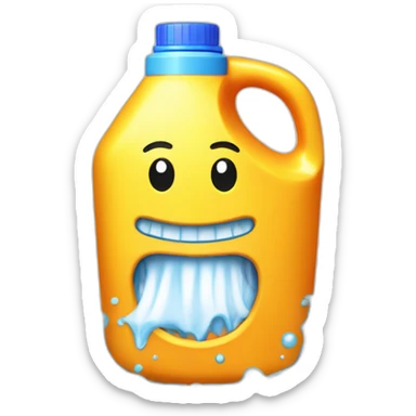 big laundry detergent jug sticker