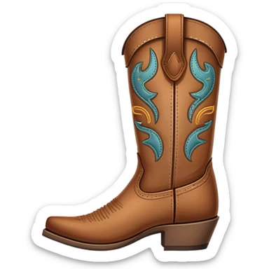 Cowboy boot sticker