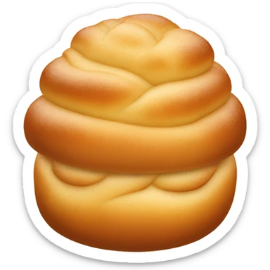 Small rounded brioche feuillete sticker