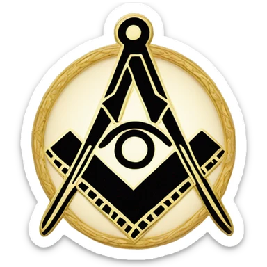 masonic symbols sticker