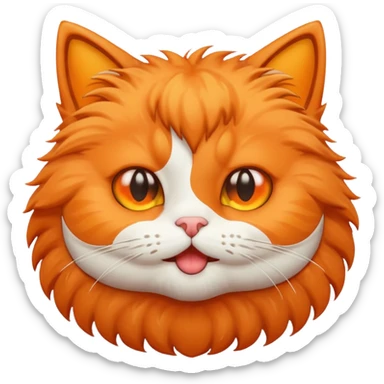 Cat popping  sticker