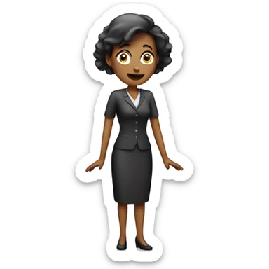 Stressed hostess  sticker
