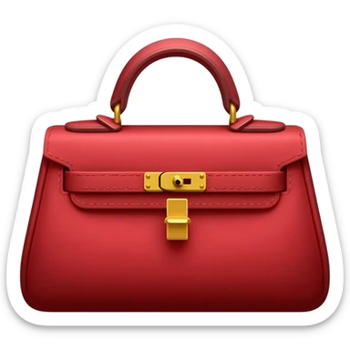 red hermes bag sticker