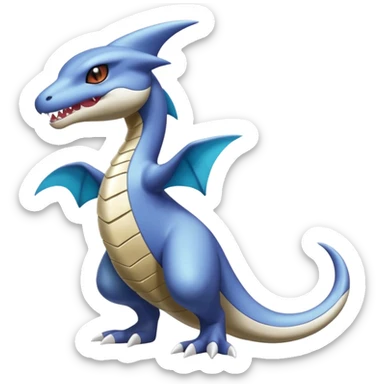 Shiny Koraidon-Latios-Marowak-Seviper-Fakémon-hybrid-creature (full body)  sticker