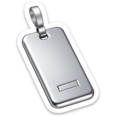 silver bar, silver tag sticker