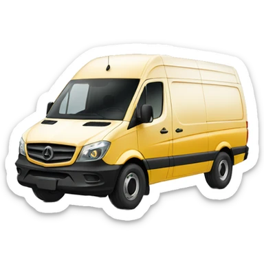 Sprinter van cute sticker