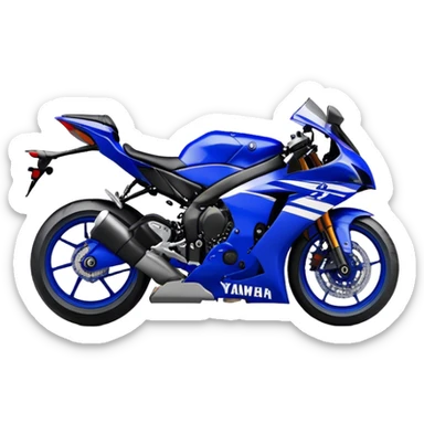 Yamaha YZF (Sportbike) - Yamaha YZF-R1 (Model Year: 2022) (Iconic colour: Blue) sticker
