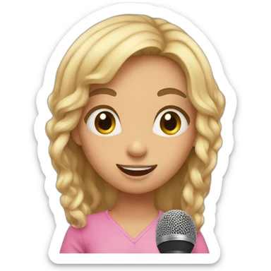 girls at karaoke sticker