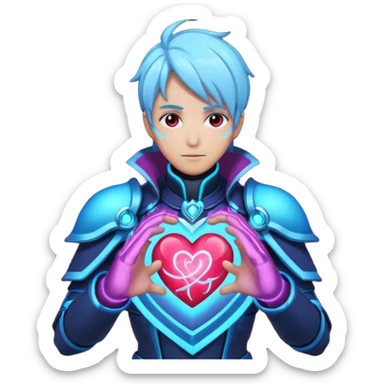 Dota 2's Arc Warden Shows Anime Heart sticker