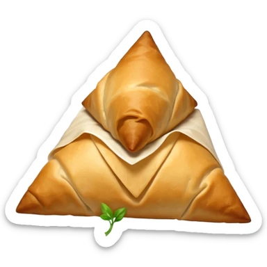 samosa with steam sticker