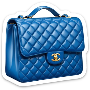 Blue chanel bag sticker