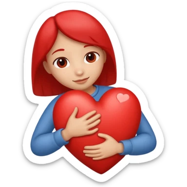 heart hug sticker