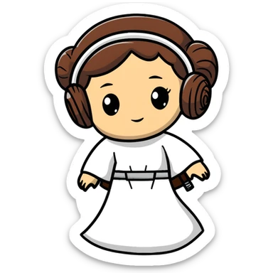 Princess Leia from Star Wars sticker