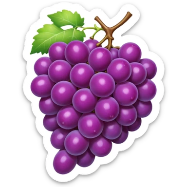 purple grape sticker