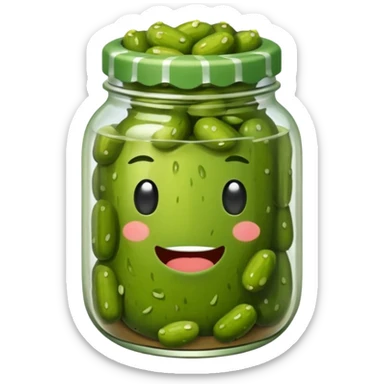 Sleepy pickle sticker