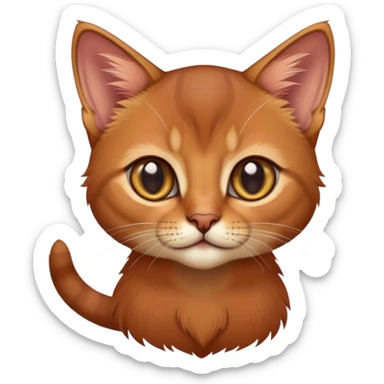Abyssinian kitten sticker