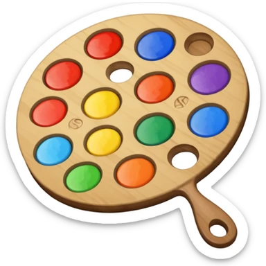 artist's palette sticker