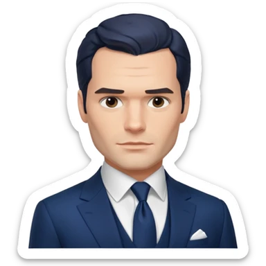 henry cavill in suit sticker