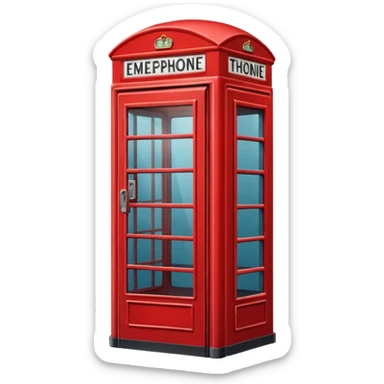 phone cabin sticker
