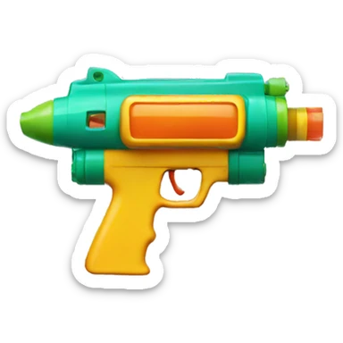 Squirt gun sticker