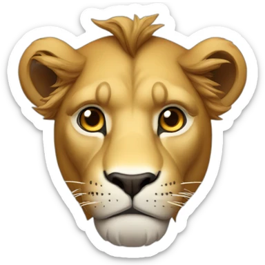 lion-looking like james bond sticker