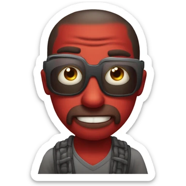 Diabo e calor sticker