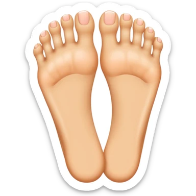 Foot with 100 toes. sticker
