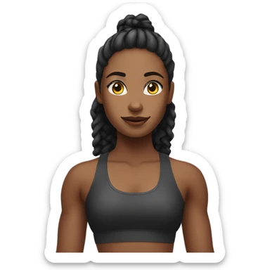 Gym girl sticker