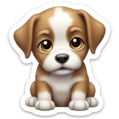 little cute puppy sticker