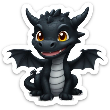 black dragon sticker