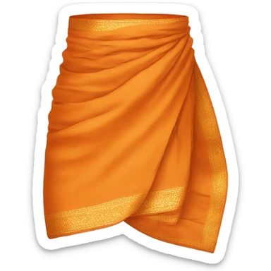 Create orange dhoti sticker