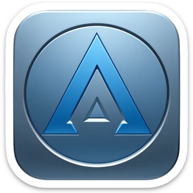 LOGO DE AUTOCAD EN 3D sticker