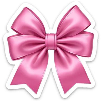 pink bow sticker