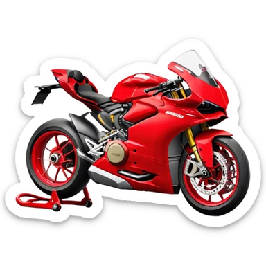 Ducati Panigale (Sportbike) - Ducati Panigale V4 (Model Year: 2022) (Iconic colour: Red) sticker