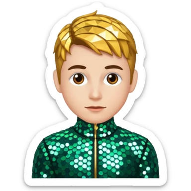 Robin with Sequin Outfit sticker